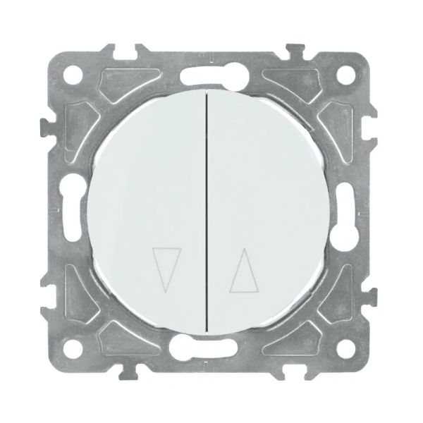 Spínač na rolety ELECTROMALT OVAL OVA1030W biely