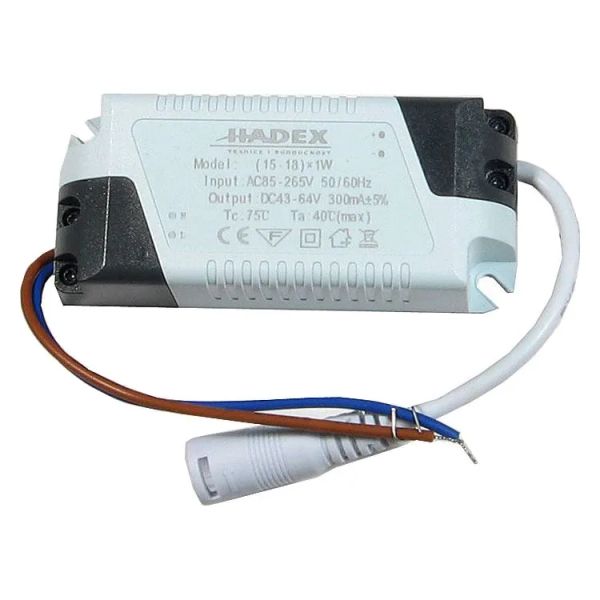 Zdroj-LED driver 15-18W, 230V/45-54V/300mA
