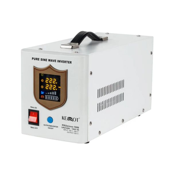 Zdroj záložný KEMOT PROsinus-1000 12V 230V 1000VA 700W White