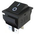 Prepínač kolískový   2pol./4pin  ON-OFF 250V/15A čierny