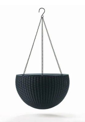 Kvetináč KETER Hanging Sphere Graphite