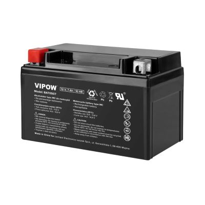 Batéria motocyklová 12V 7Ah VIPOW BAT0507