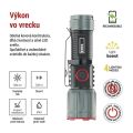 LED nabíjacie kovové svietidlo 300 lm, 700 mAh