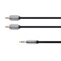 Kábel Jack 3.5mm stereo/2x Cinch 3m KRUGER & MATZ KM0311