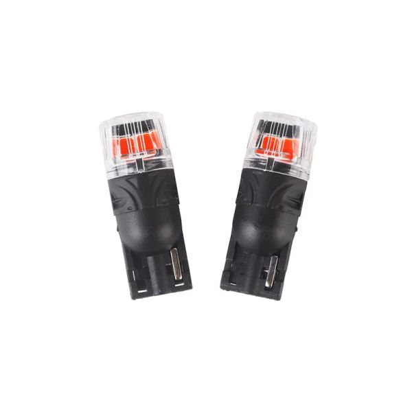 Autožiarovka LED T10 12V CARCLEVER 4LED 2835SMD červená