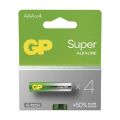 Batéria AAA (R03) alkalická GP Super 4ks