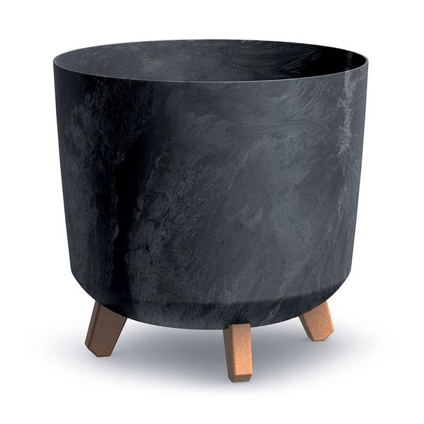 Kvetináč GRACIA TUBUS BETON EFFECT antracit 29,8cm