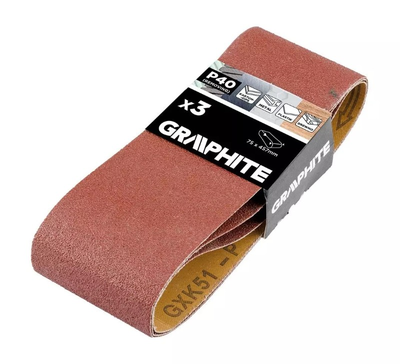 Plátno brúsne nekonečný pás 75x457mm P40 GRAPHITE 58T360 3ks