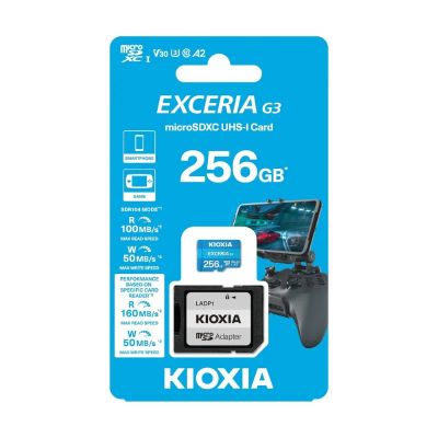Pamäťová karta KIOXIA micro SD 256 GB UHS-I U1 s adaptérom