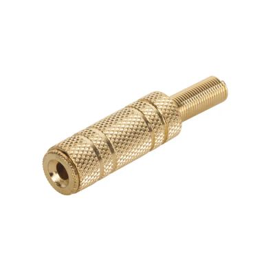 Zdierka 3.5 stereo kábel kov zlatá