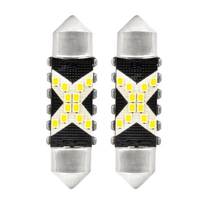 Autožiarovka LED Festoon C5W 12/24V AMIO 04238 biela 2ks