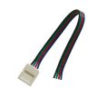 Konektor bez spájkovania pre RGB LED pásiky 5050 30,60LED/m so šírkou 10mm s vodičom