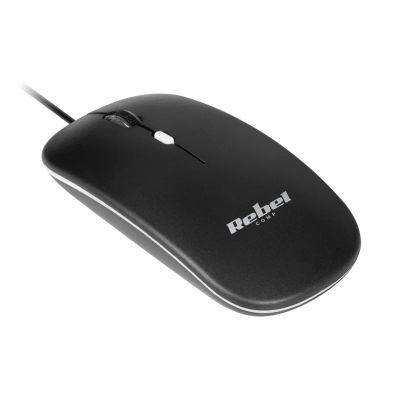 Myš drátová REBEL WDM210 Black