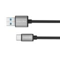 Kábel KRUGER & MATZ KM1244 Basic USB 3.0/USB-C 1m Black
