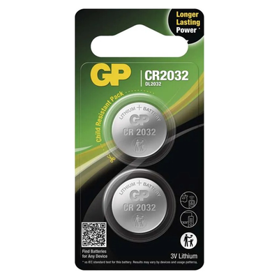 Batéria CR2032 GP lítiová 2ks