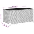 vidaXL Záhradný úložný box, čierny 120x65x61 cm, polyratan