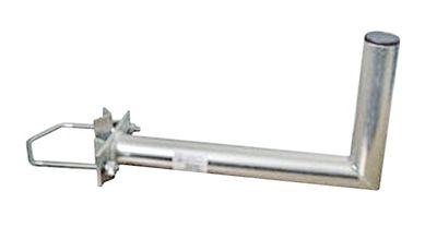 Anténny držiak 50cm na stožiar s uholníkom, rozteč strmeňa 120mm, rúrka 42/2mm, výška 16cm