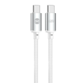 Kábel Forever Vibe USB-C - USB-C 1,0 m 60W strieborný