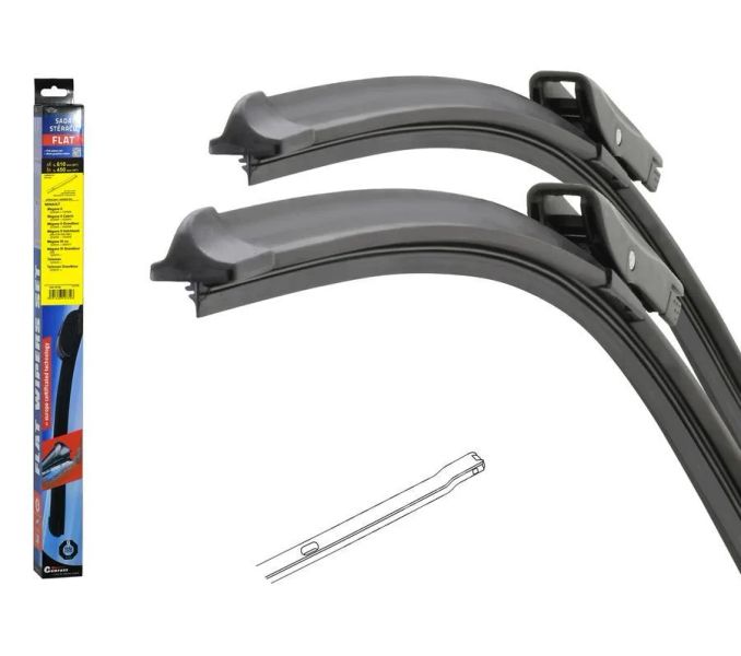 Stierače FLAT SET (BOLT) 610+450 mm