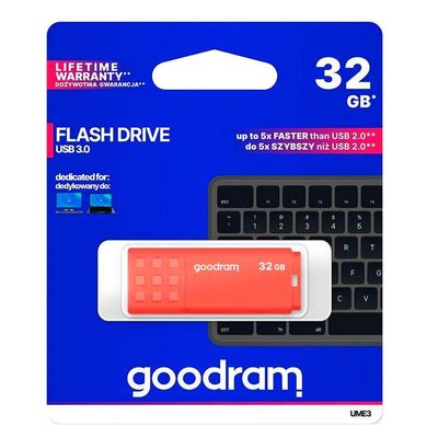 Flash disk GOODRAM USB 3.0 32GB bielo-oranžový