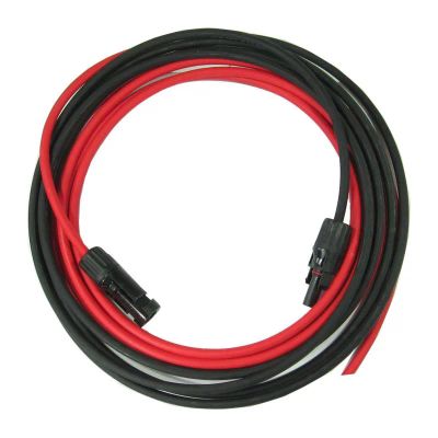 Solárny kábel 6mm2, červený+čierny s konektormi MC4, 3m