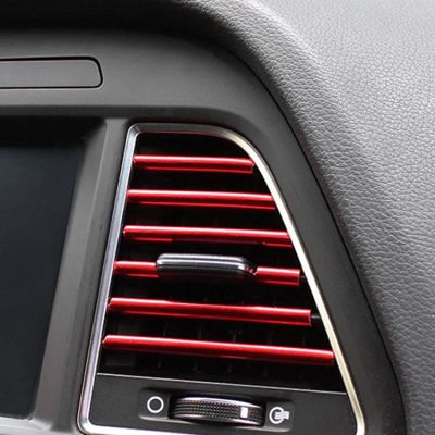 Lišty na ventilačnú mriežku auta 4L 8140b červené