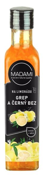 Grep & Čierna Baza 250 ml: ovocie na limonádu
