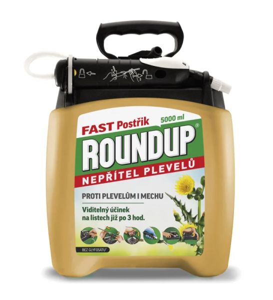 ROUNDUP Fast bez glyfozátu - rozprašovač EVERGREEN 5l