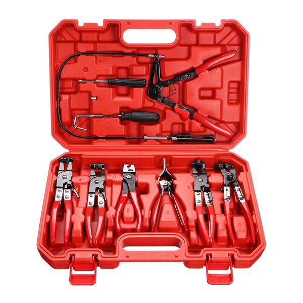 Kliešte na hadicové spony SIXTOL Mechanic Hose Clamp Set 9 9ks