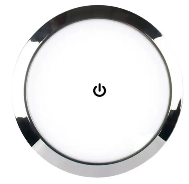 LED podhľadové svetlo do karavanu s dotykovým vypínačom 12-24V - 7,3cm