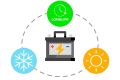 Olovená batéria 12V / 0,8 Ah VIPOW bezúdržbový akumulátor