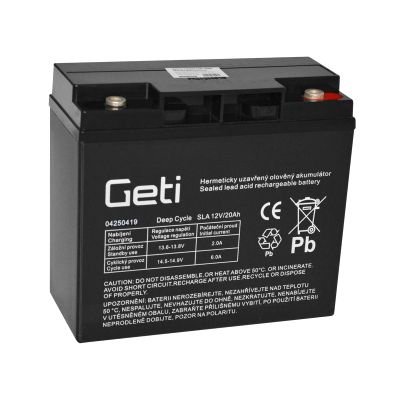Batéria olovená 12V 20Ah GETI