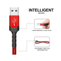 MKF-USB12AC dátový a nabíjací kábel USB A/USB-C, 20W, 2A, opletenie, 1,2 m