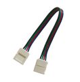 Spojka nespájkovaná pre RGB LED pásik 5050 30,60 LED/m 10mm s vodičom