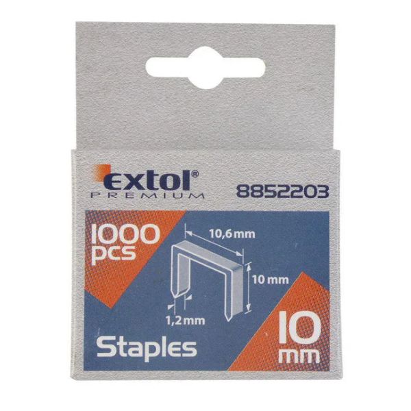 Spony 6mm 10.6x0.52x1.2mm EXTOL PREMIUM 8852201 1000ks