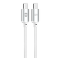 Kábel Forever Vibe USB-C - USB-C 1,0 m 60W strieborný