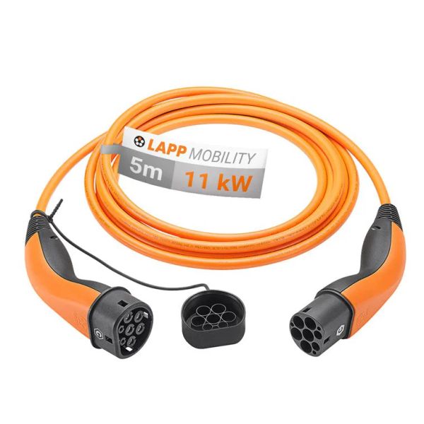 Kábel nabíjací LAPP 61785 typ 2 11kW 20A 3 fázy 5m pre elektromobil