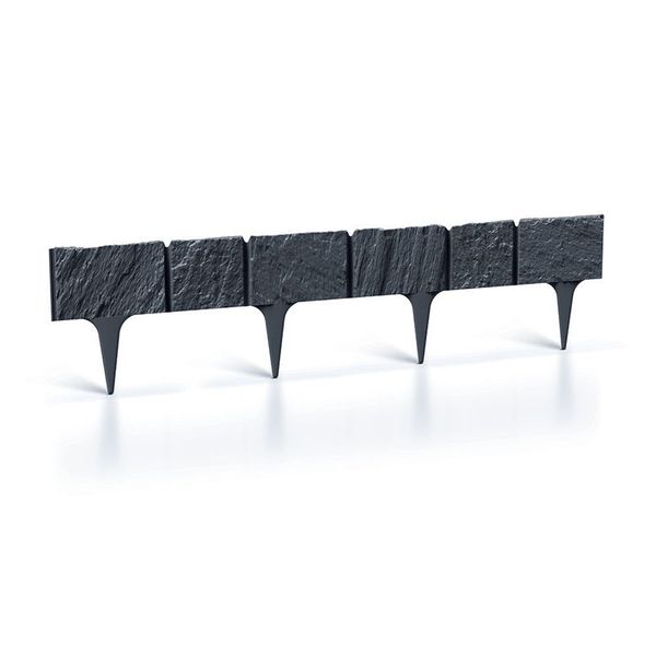 Lem trávnika GARDEN STONE antracit 390cm