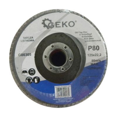 Kotúč na kov lamelový 125mm P80 GEKO G00305