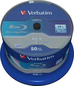 VERBATIM BD-R SL (6x, 25GB), NON-ID, 50 cake