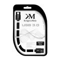 Kábel KRUGER & MATZ KM0347 USB 3.0/USB-C 0,5m Black