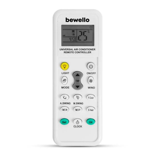Diaľkový ovládač pre klimatizáciu BEWELLO BW4008 univerzálny