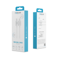 Kábel Forever Vibe USB-C - USB-C 1,0 m 60W strieborný