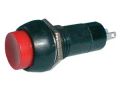 Prepínač tlačidlo okrúhle OFF-(ON) 250V/1A červené