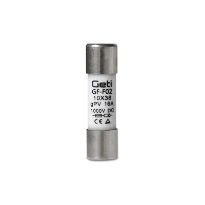 Poistka GETI GF-F02 pre fotovoltaické systémy 16A/1000V DC