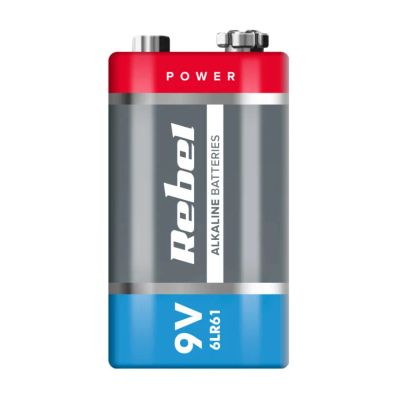 Batéria 9V (6LR61) alkalická REBEL 1ks / shrink BAT0062