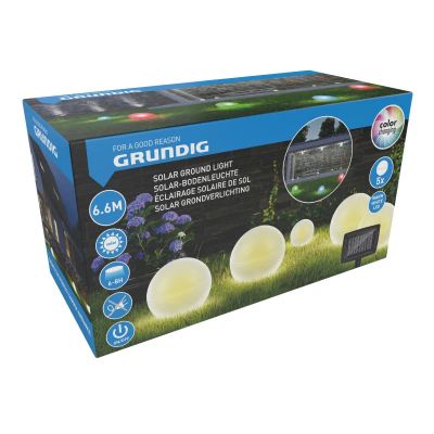 Svietidlo solárne GRUNDIG 7682 guľa RGB 5ks