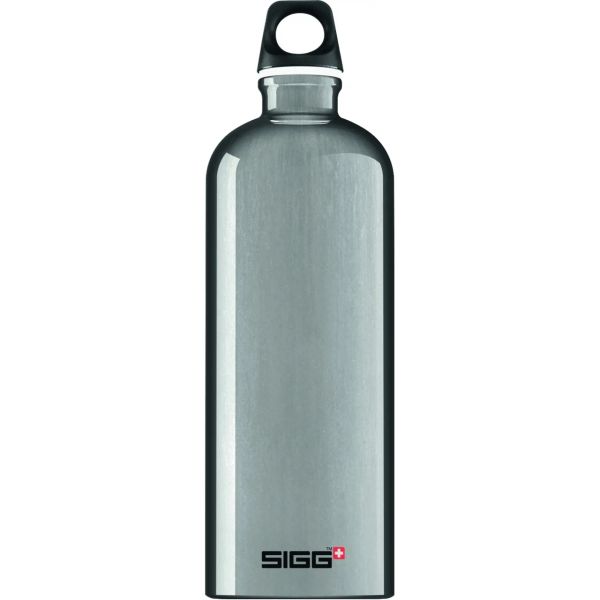 Fľaša na vodu SIGG Alu Traveller 1 l - svetlo sivá