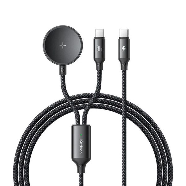 Kábel MCDODO CA-4210 USB-C 1,2m Black + nabíjačka na Samsung Watch