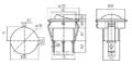 Prepínač kolískový okrúhly  2pol./3pin  ON-ON 250V/6A čierny